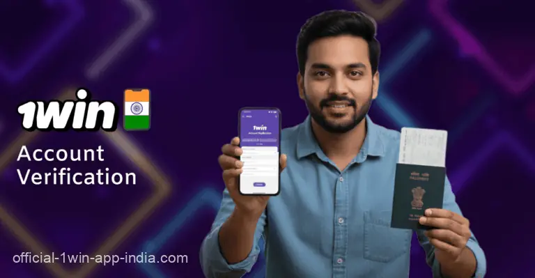 Account verification in the 1win India mobile app